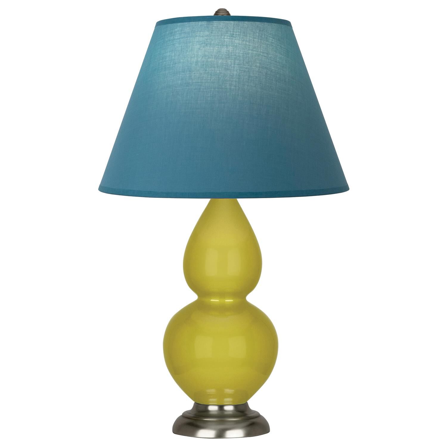 Shown in Citron finish and Bright Blue and Gray shade and Antique Silver accent