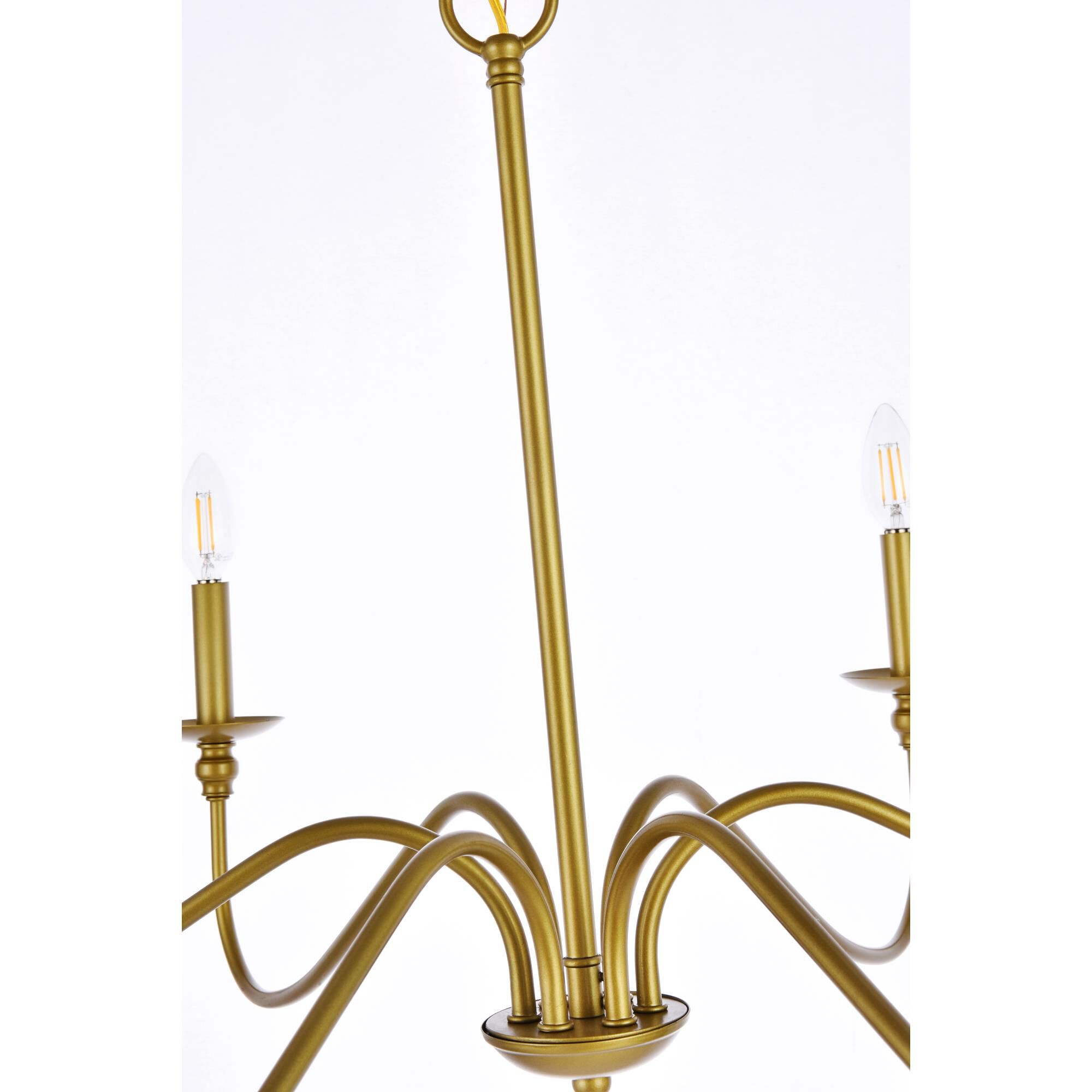 Rohan 36 Inch 6 Light Chandelier by Elegant Lighting