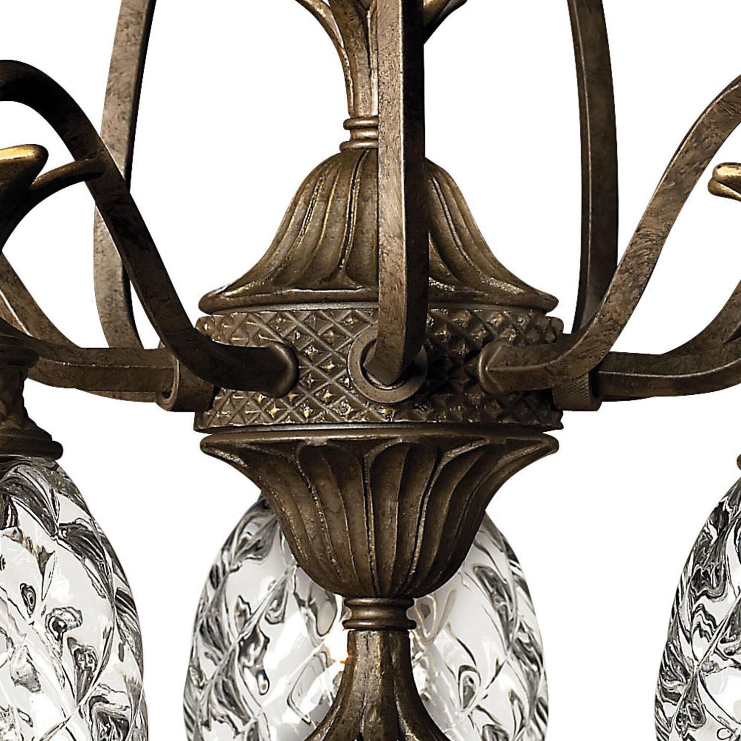 Shown in Pearl Bronze finish and Clear Optic glass