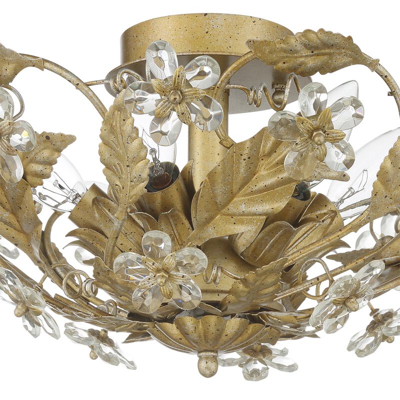 Paris Market 16 Inch 6 Light Semi Flush Mount by Crystorama