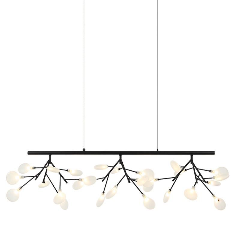 Hydrangea Bloom Linear Suspension Light by Matteo Lighting