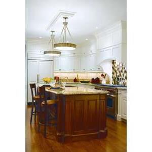 Shown in Polished Nickel finish and White Opal glass