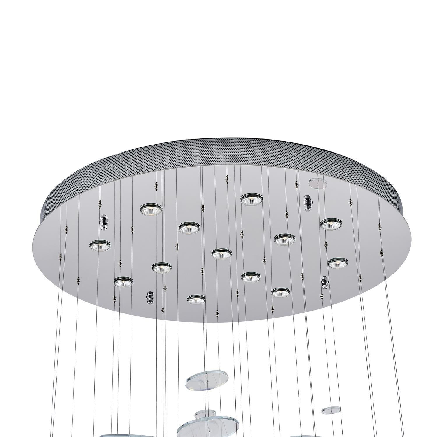 Spettro 36 Inch Multi Light Pendant by Kalco Lighting