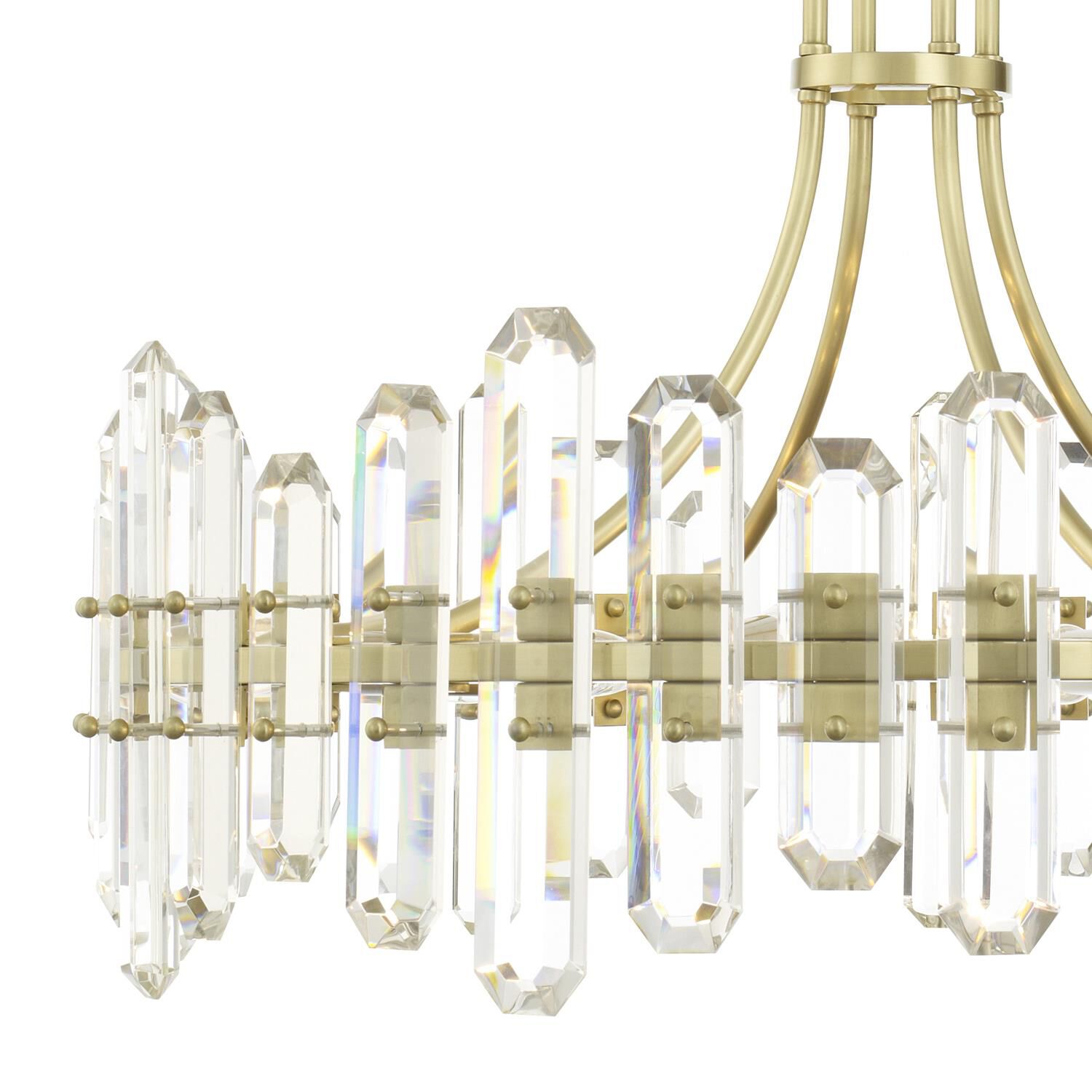 Shown in Polished Nickel finish and Faceted Elements crystal