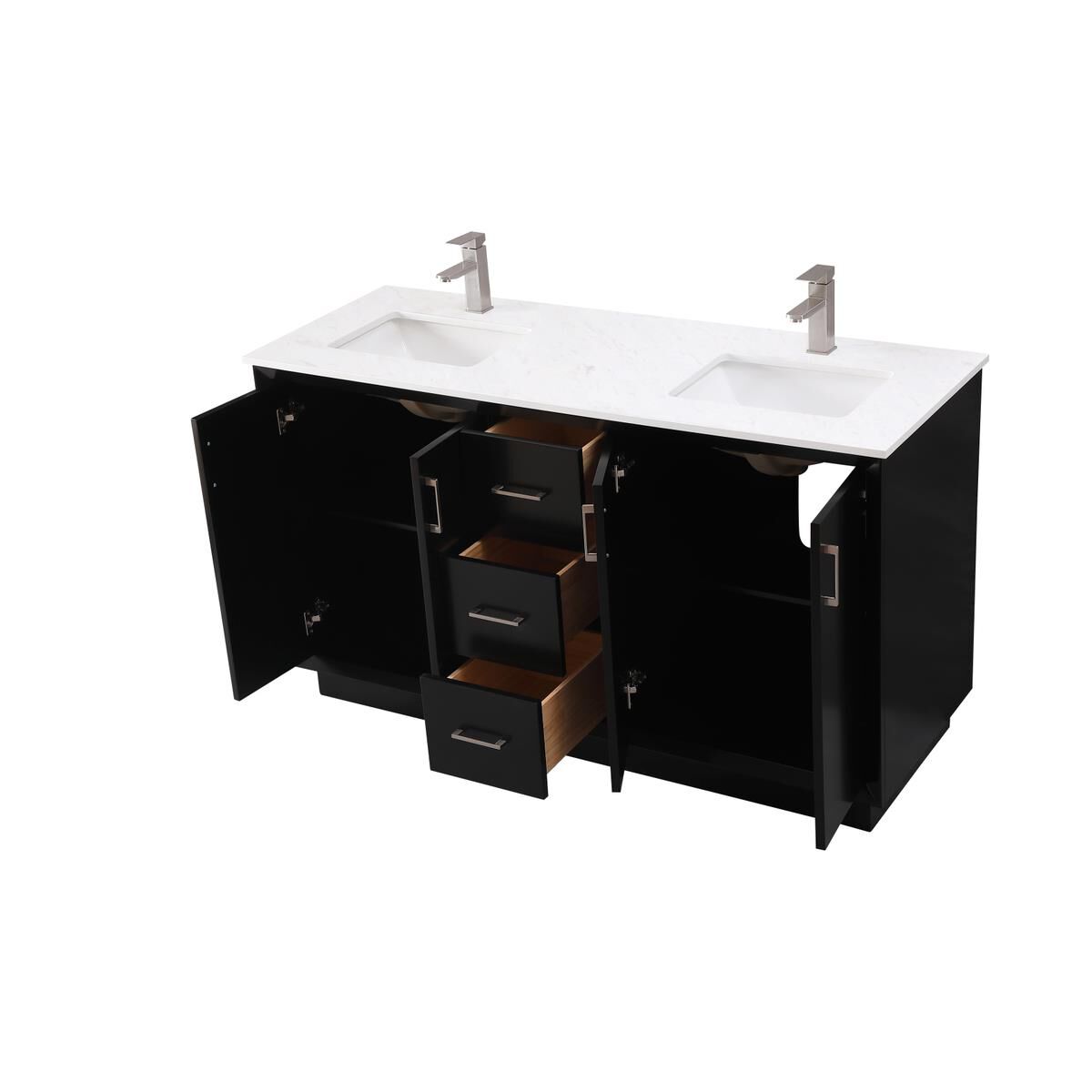 Shown in Black finish