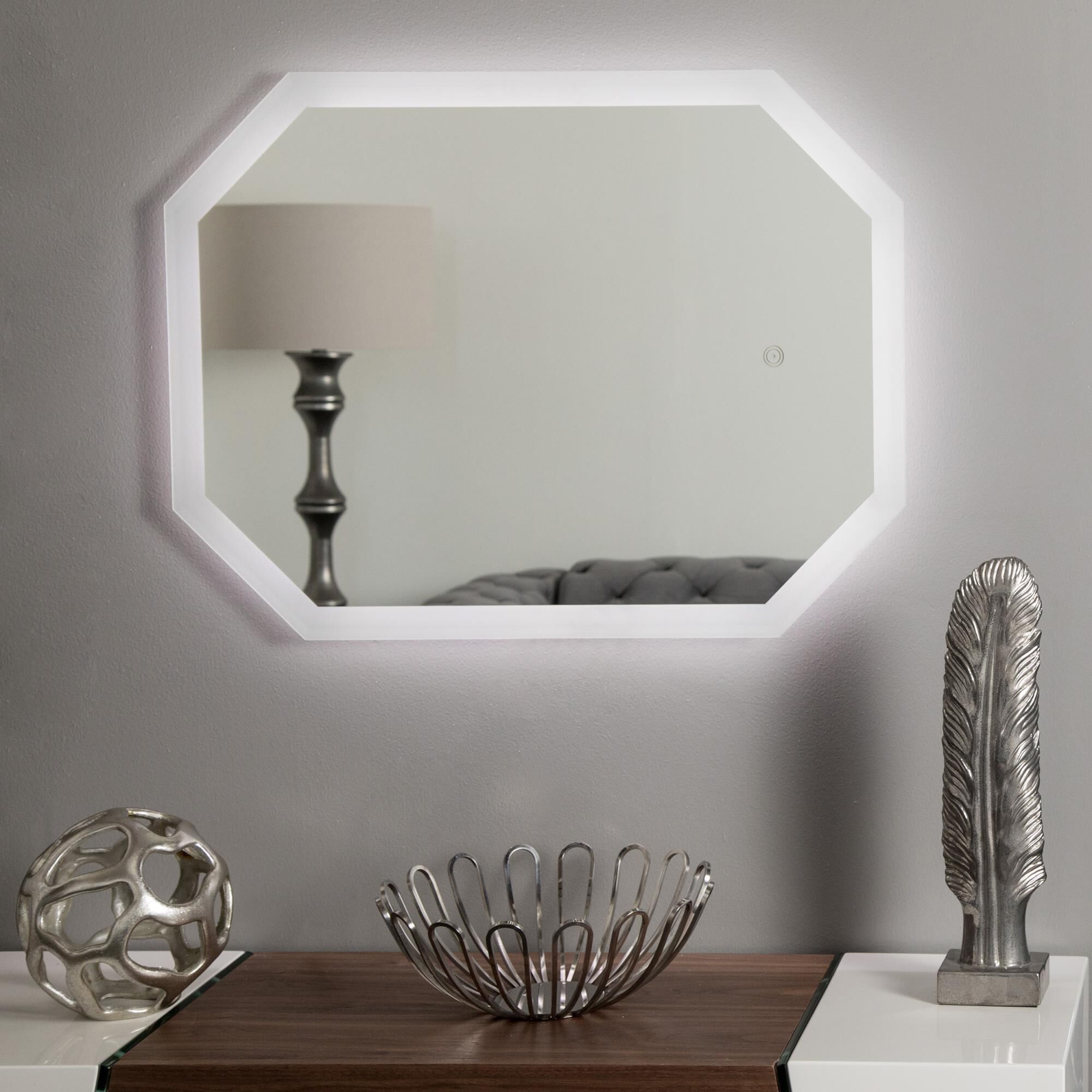 Luka LED Lighted Mirrors by Decor Wonderland