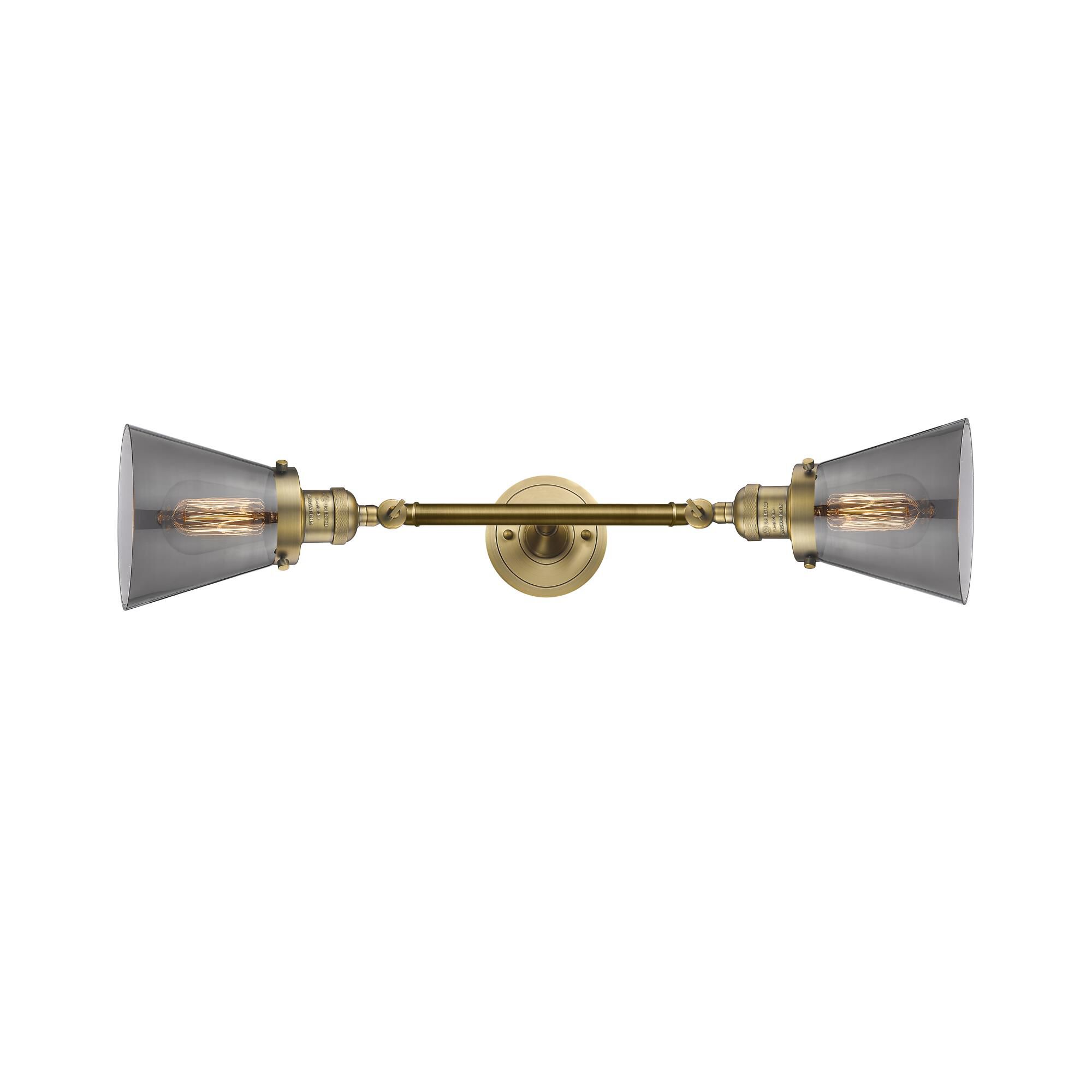Bruno Marashlian Small Cone 23 Inch 2 Light Bath Vanity Light by Innovations Lighting