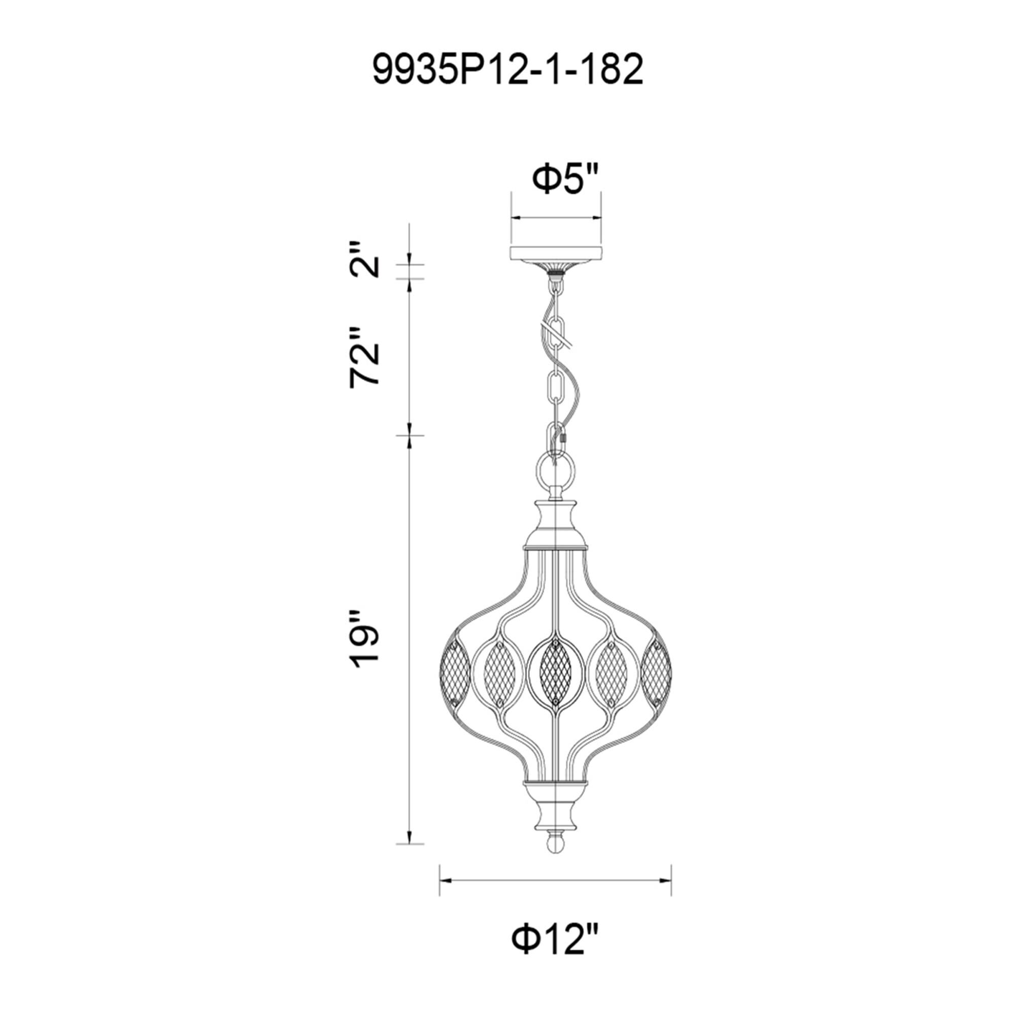 CWI Lighting Altair 12 Inch Mini Pendant