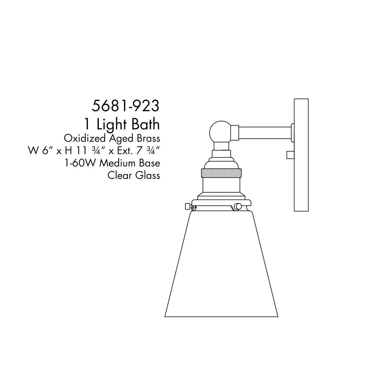 Barwell 6 Inch Wall Sconce by Minka Lavery