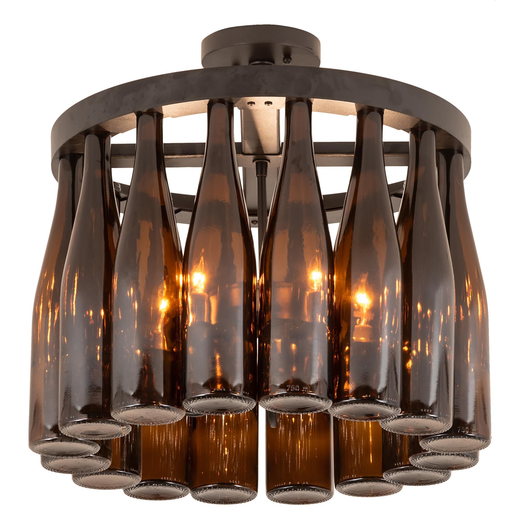 Tuscan Vineyard 19 Inch 8 Light Mini Chandelier by Meyda Lighting
