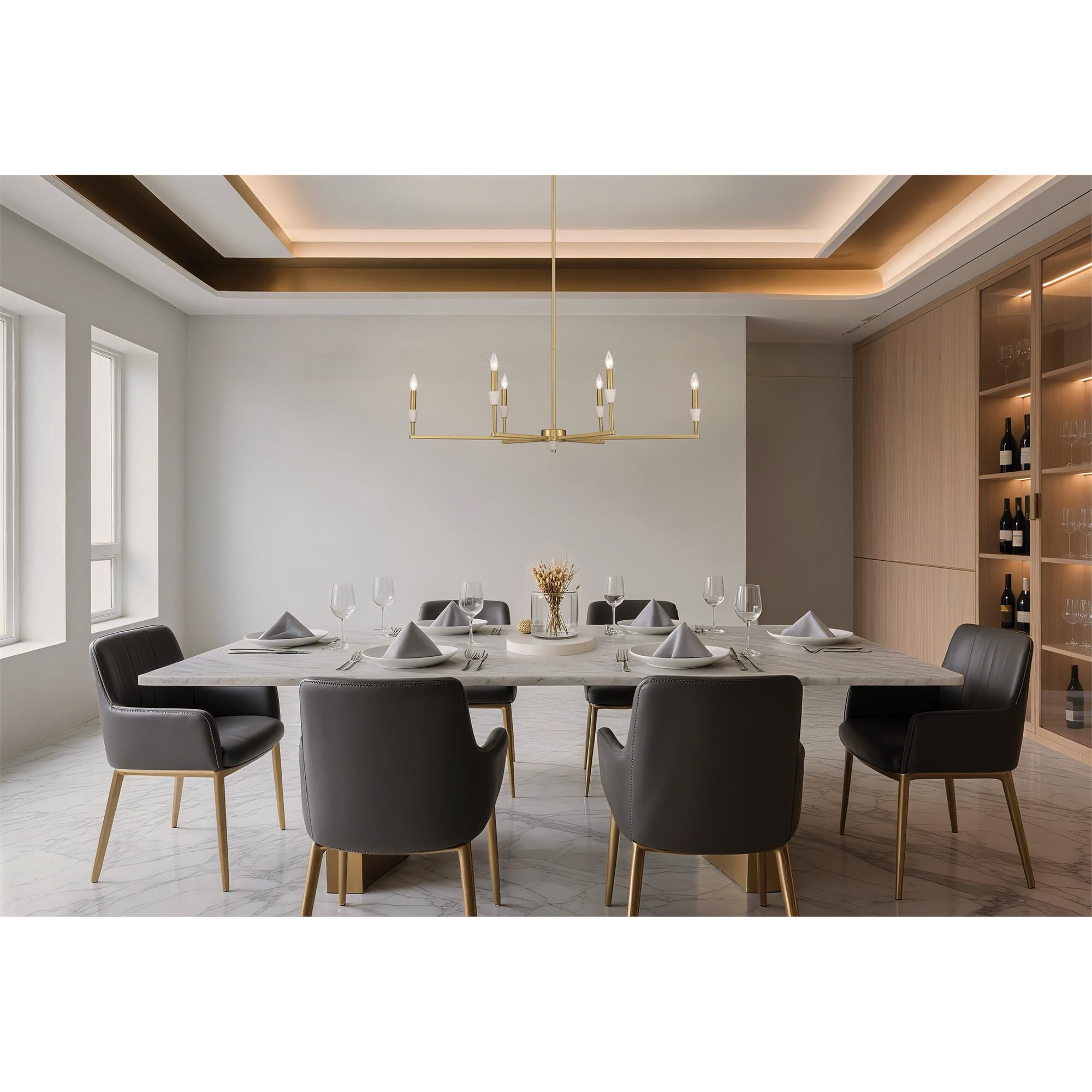 Shown in Brushed Gold finish