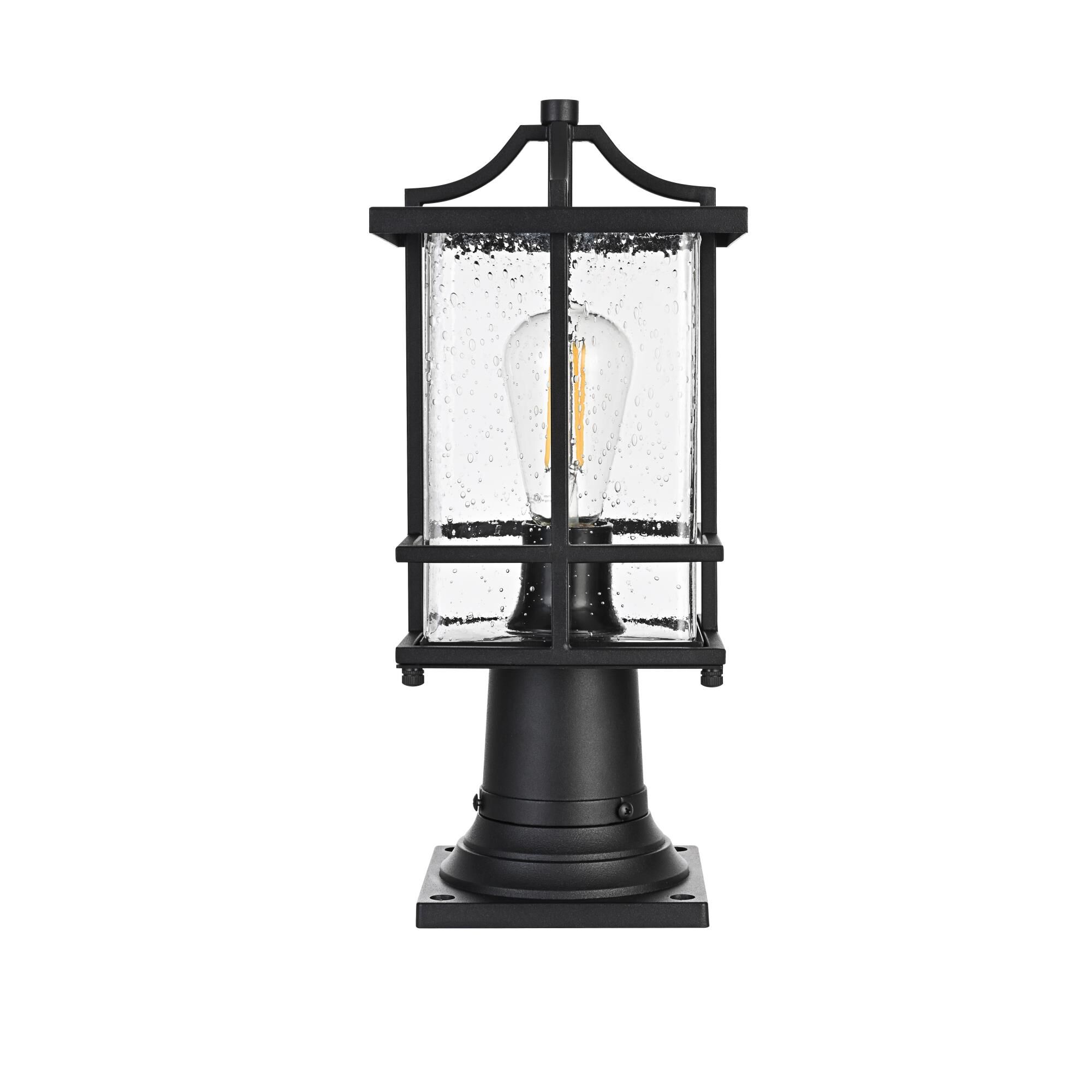 Miller 16 Inch Outdoor Post Lamp by Elegant Lighting