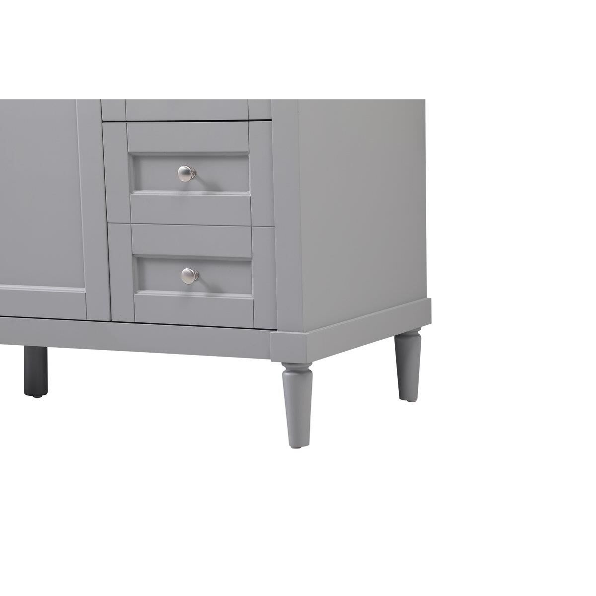 Shown in Grey finish and Single Bathroom Vanity accent