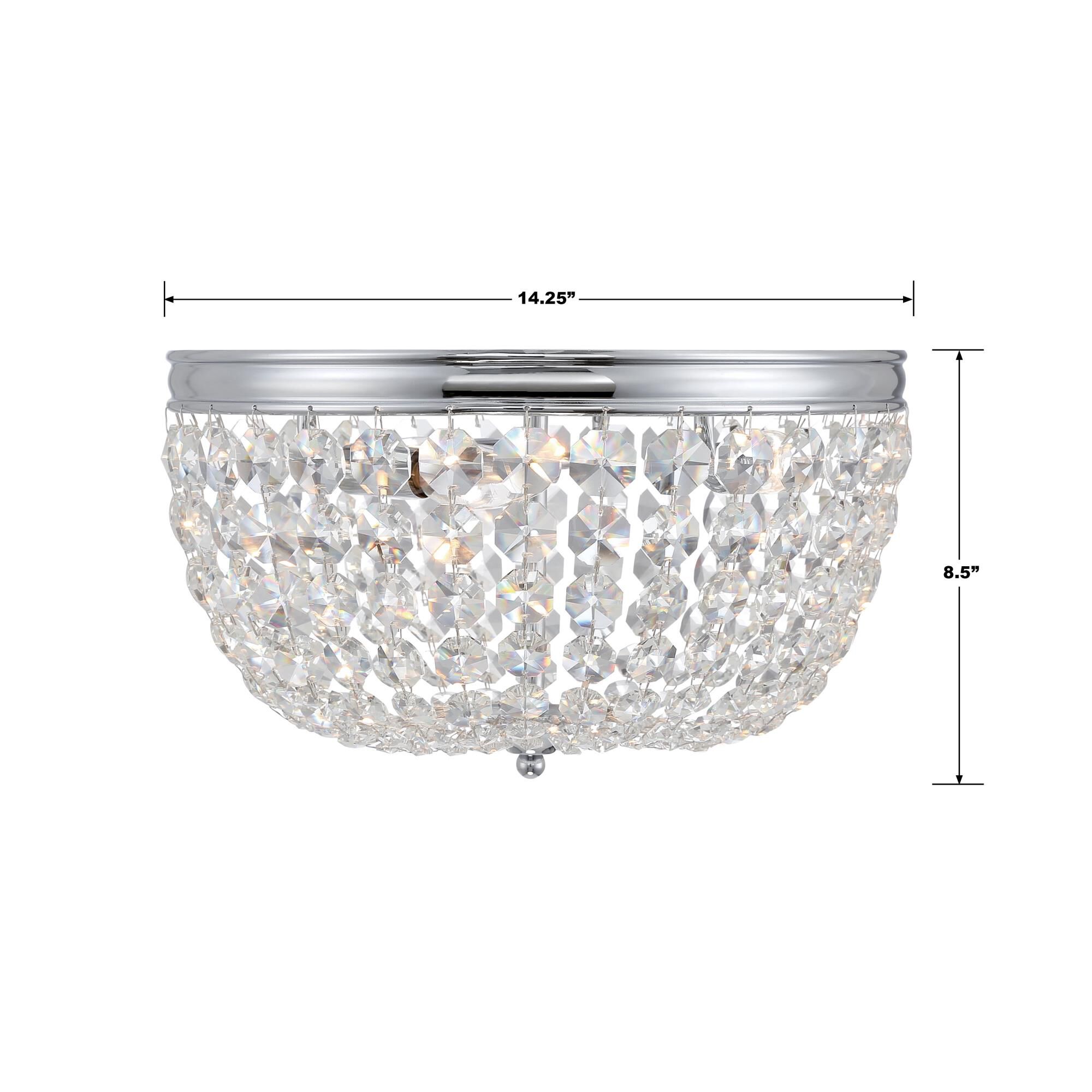 Nola 14 Inch 3 Light Flush Mount by Crystorama
