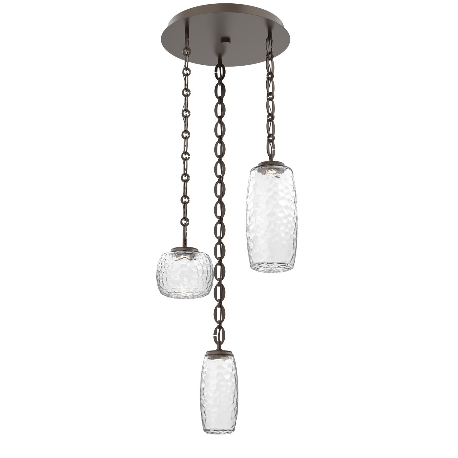 Levi Wilson Vessel 19 Inch Multi Light Pendant by Hammerton Studio