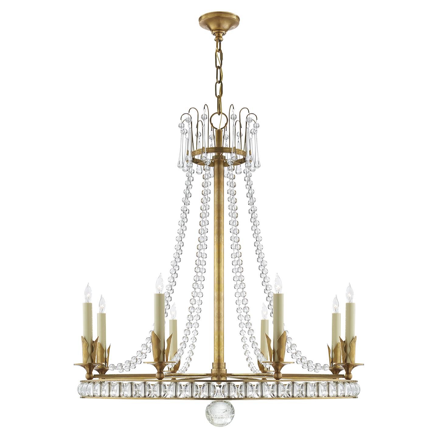 Joe Nye Regency 31 Inch 8 Light Chandelier by Visual Comfort Signature Collection