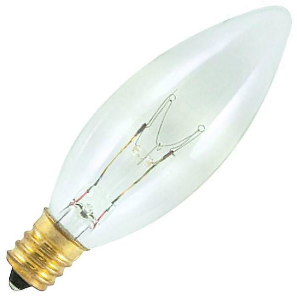 15 Watt 2700K B8 Incandescent Light Bulb by Bulbrite