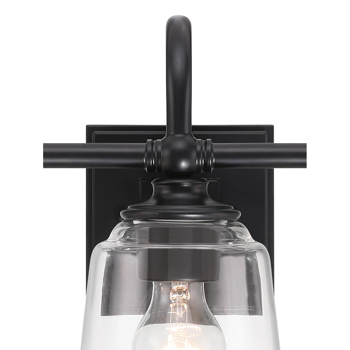 Shown in Coal finish and Clear glass