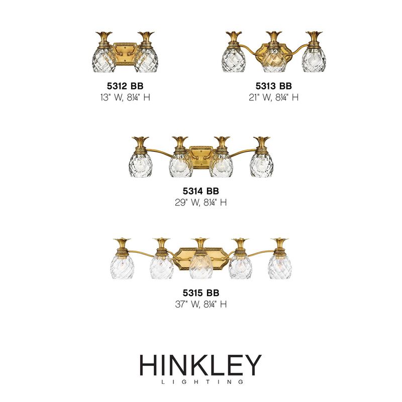 Plantation 21 Inch 3 Light Bath Vanity Light by Hinkley Lighting