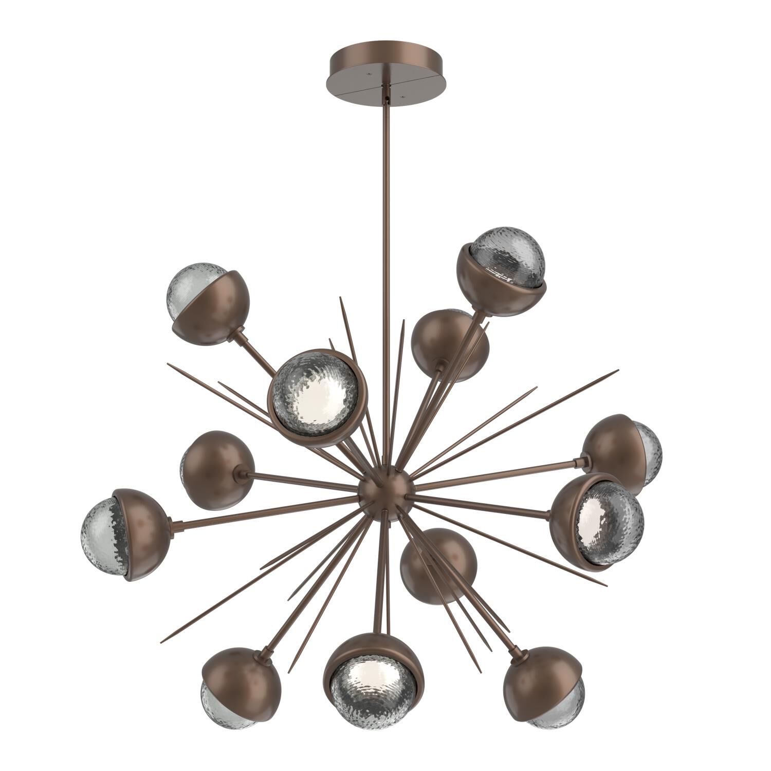 Shown in Burnished Bronze finish and Smoke glass and Metal Shade Matching Finish accent