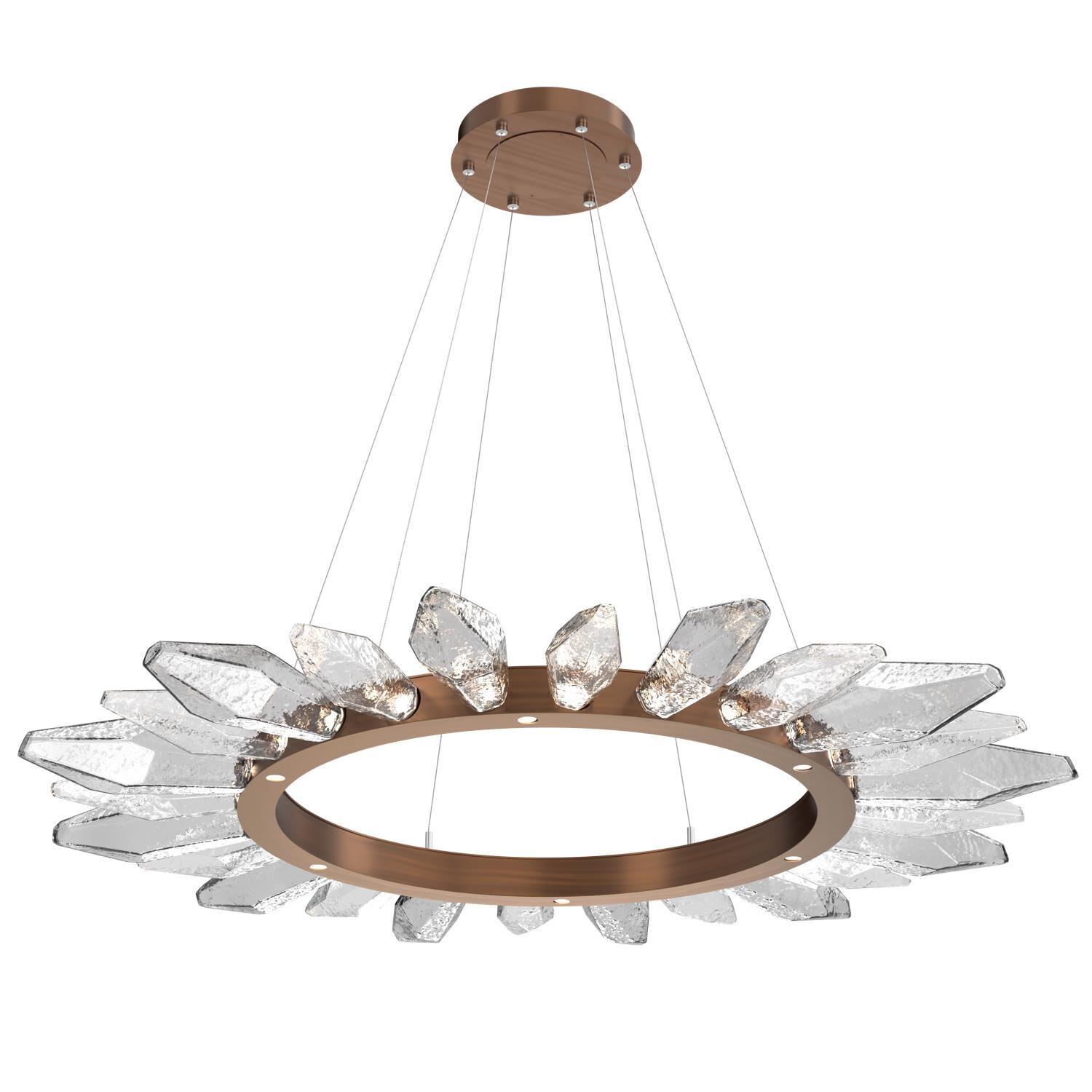 Rock Crystal 56 Inch 30 Light LED Chandelier by Hammerton Studio