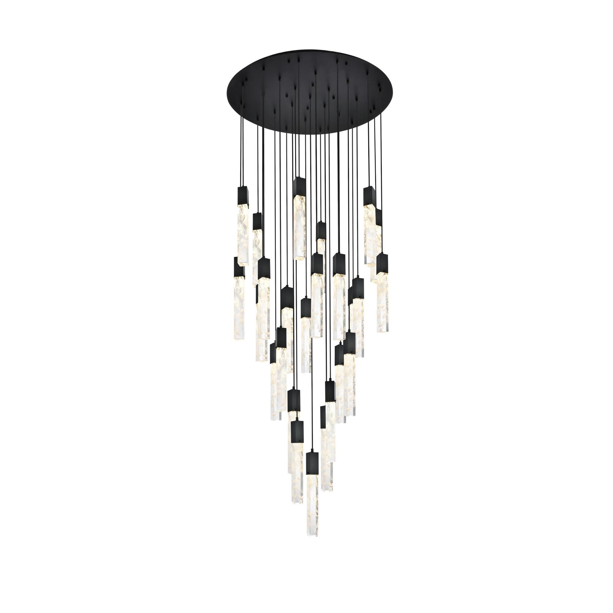 Aurora 42 Inch Multi Light Pendant by Elegant Lighting