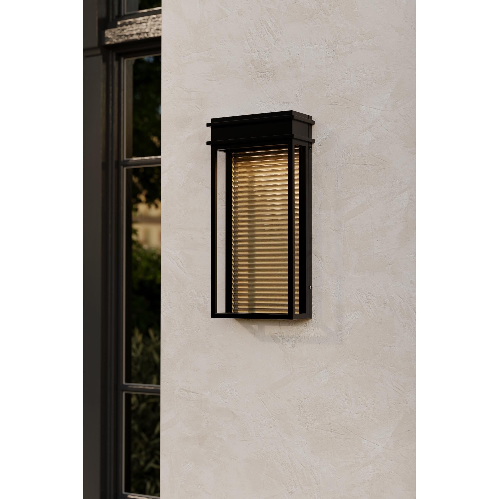 Shown in Sand Coal Black finish and Clear glass