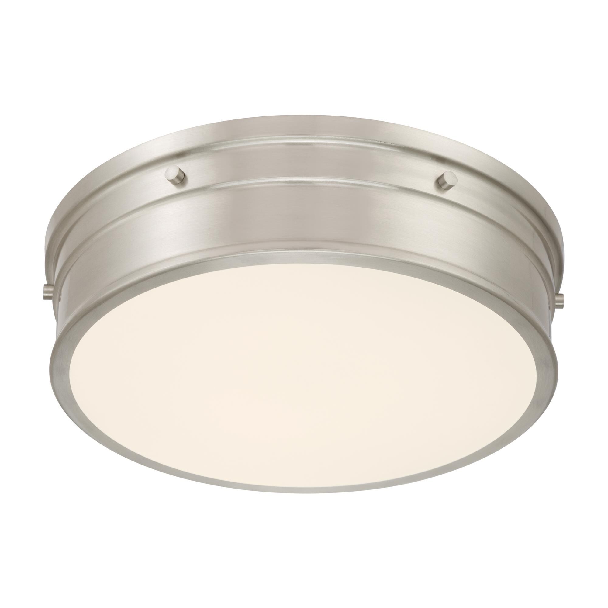 Shown in Brushed Nickel finish and Etched Opal glass