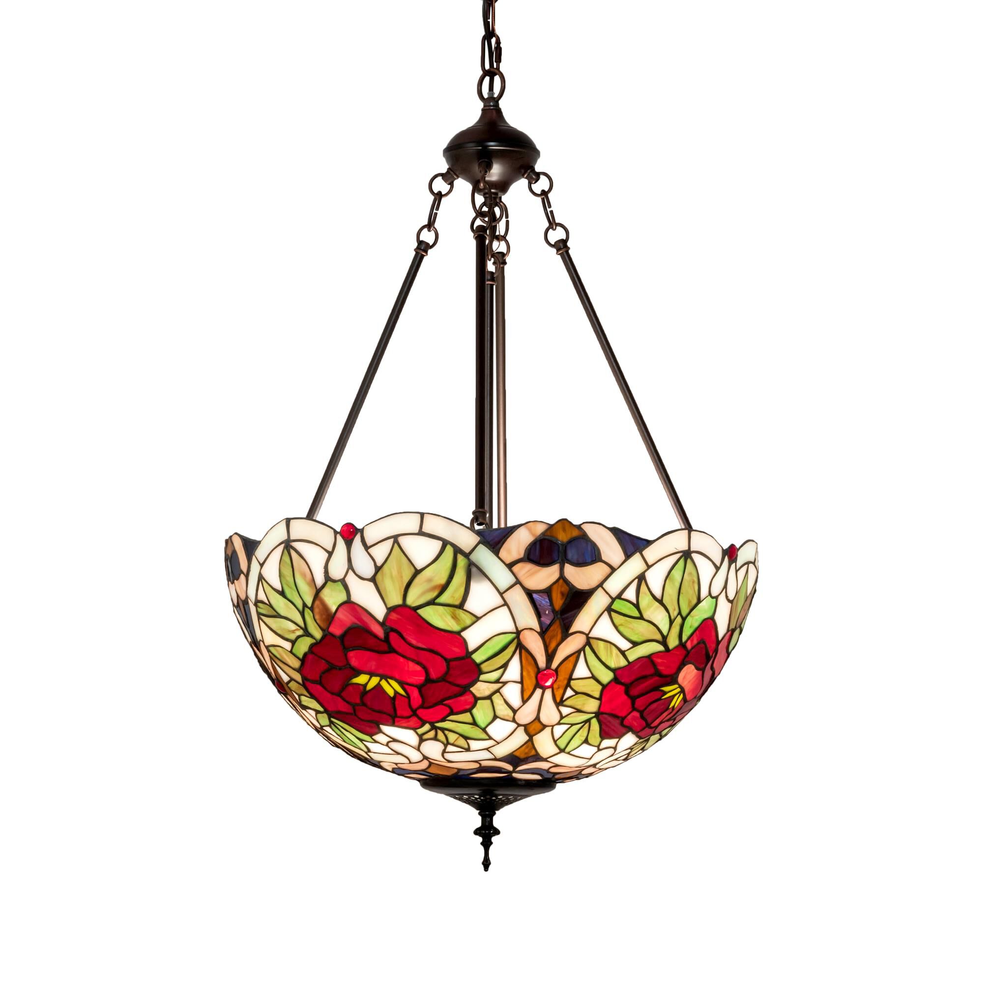 Renaissance Rose 20 Inch Large Pendant by Meyda Lighting