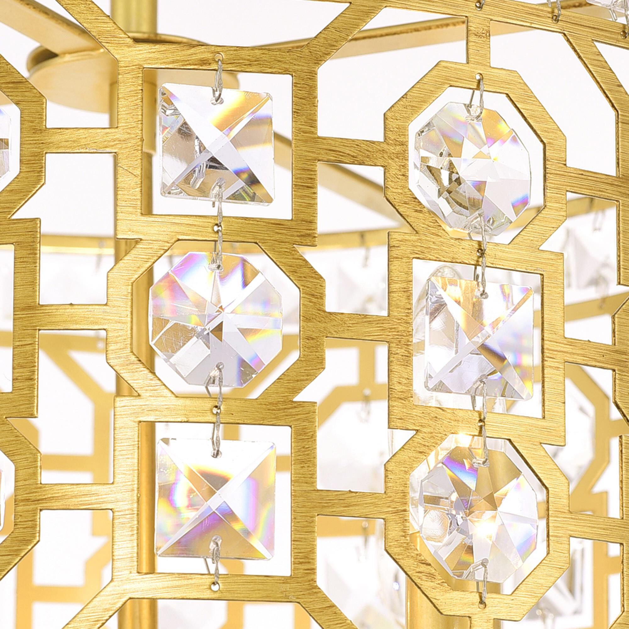 Shown in Champagne finish and K9 Clear crystal