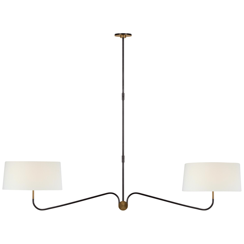 Thomas O'Brien Canto 68 Inch 2 Light LED Linear Suspension Light by Visual Comfort Signature Collection