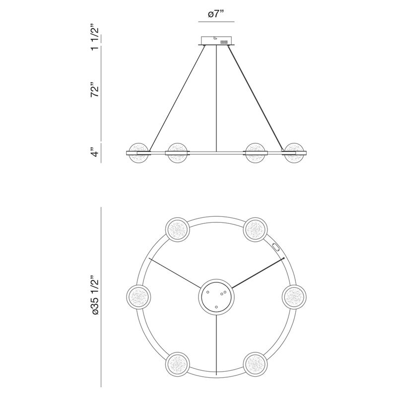 Circolo Chandelier by Eurofase Lighting
