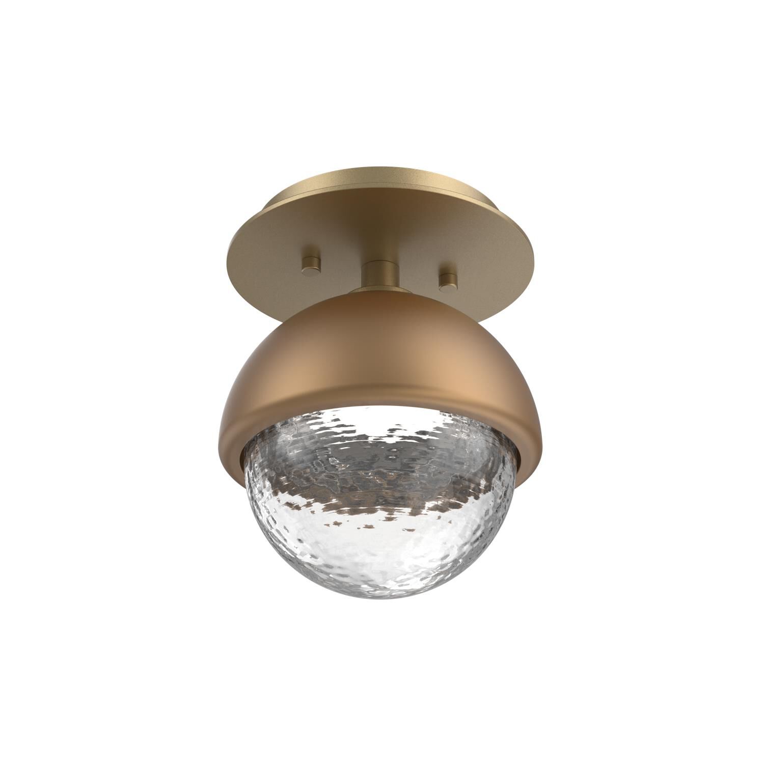 Shown in Gilded Brass finish and Clear glass and Novel Brass accent