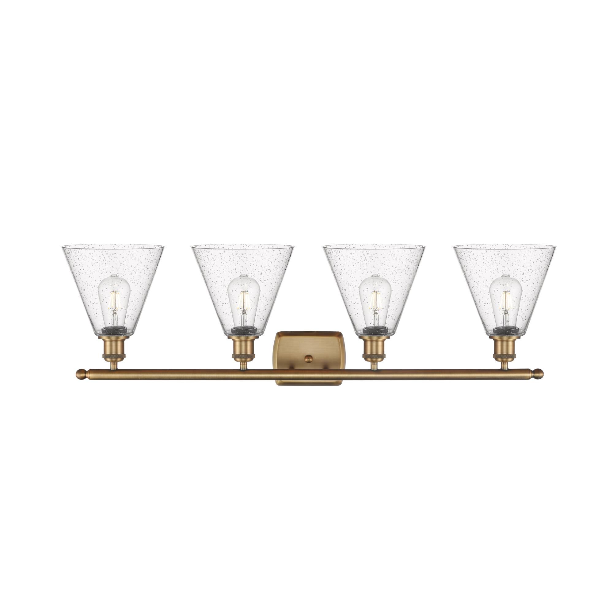 Bruno Marashlian Ballston Cone 38 Inch 4 Light Bath Vanity Light by Innovations Lighting