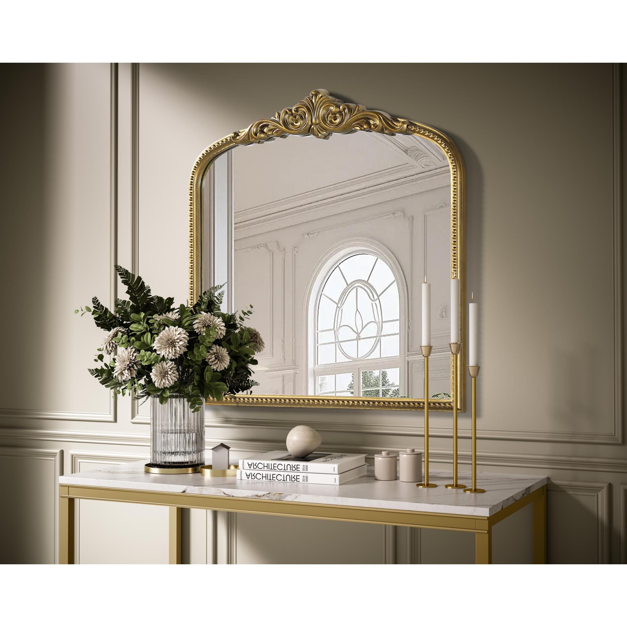Naomi 36 Inch Decorative Mirror by Elegant Decor