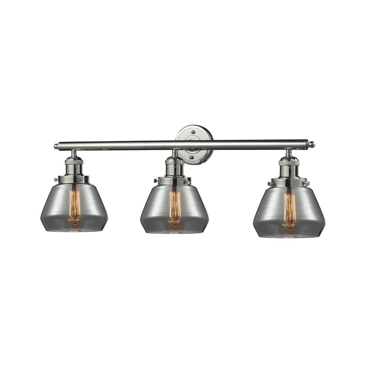 Shown in Polished Nickel finish and Plated Smoked glass