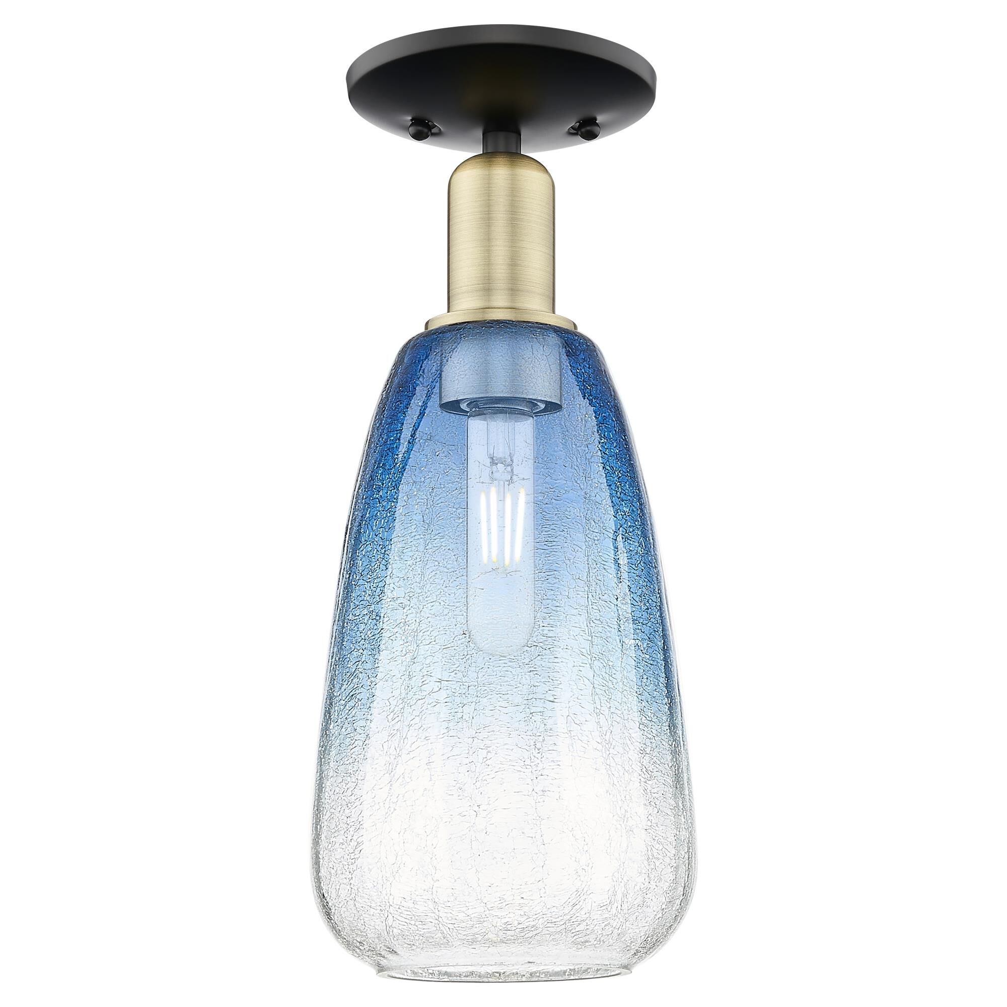 Bruno Marashlian Brookhaven Almond 6 Inch Semi Flush Mount by Innovations Lighting