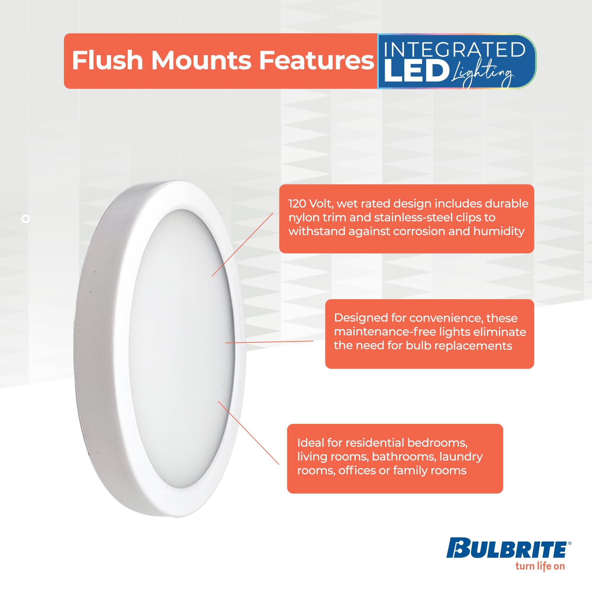 5 Inch Flush Mount by Bulbrite