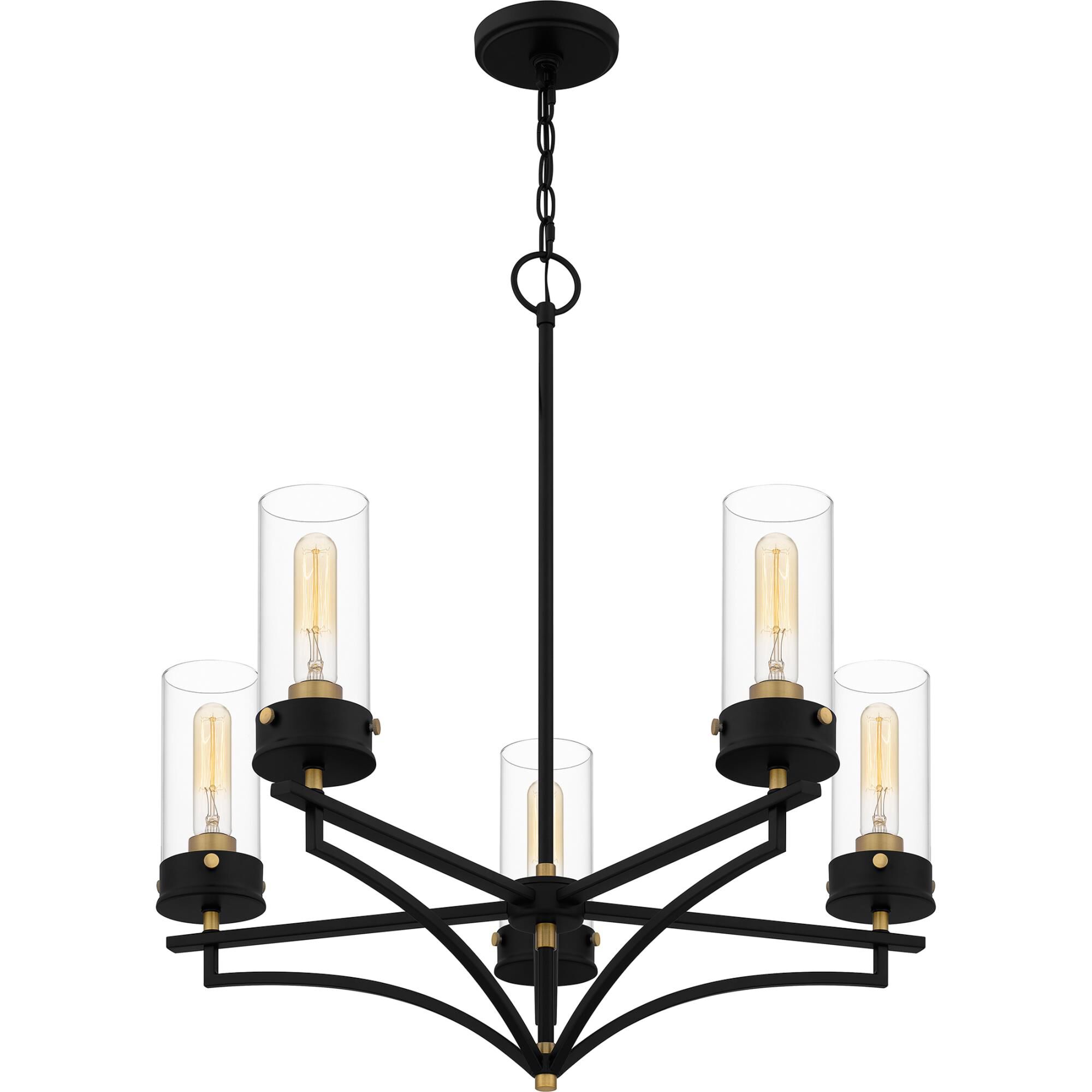 Hillside 26 Inch 5 Light Chandelier by Quoizel