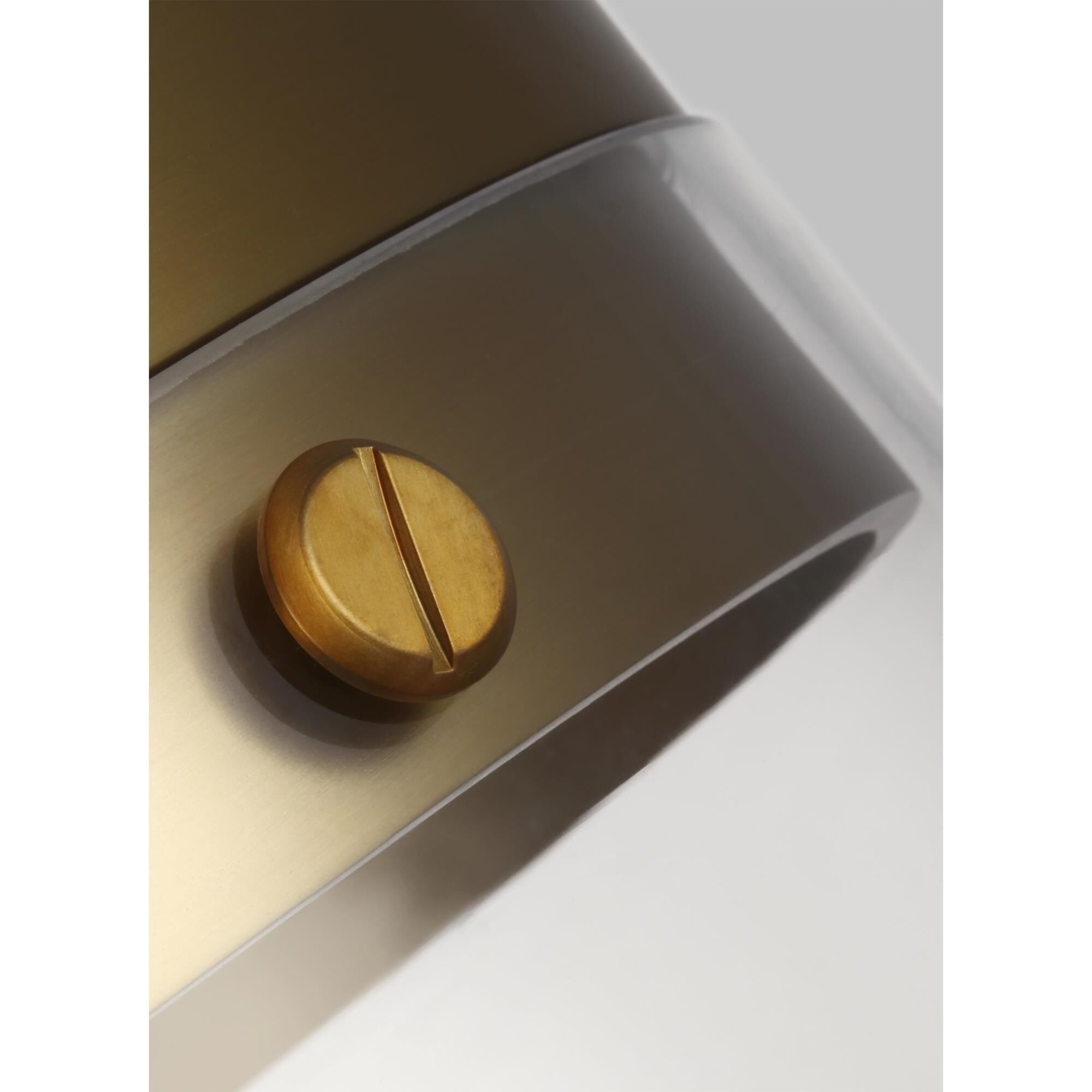 Shown in Burnished Brass finish and Clear glass