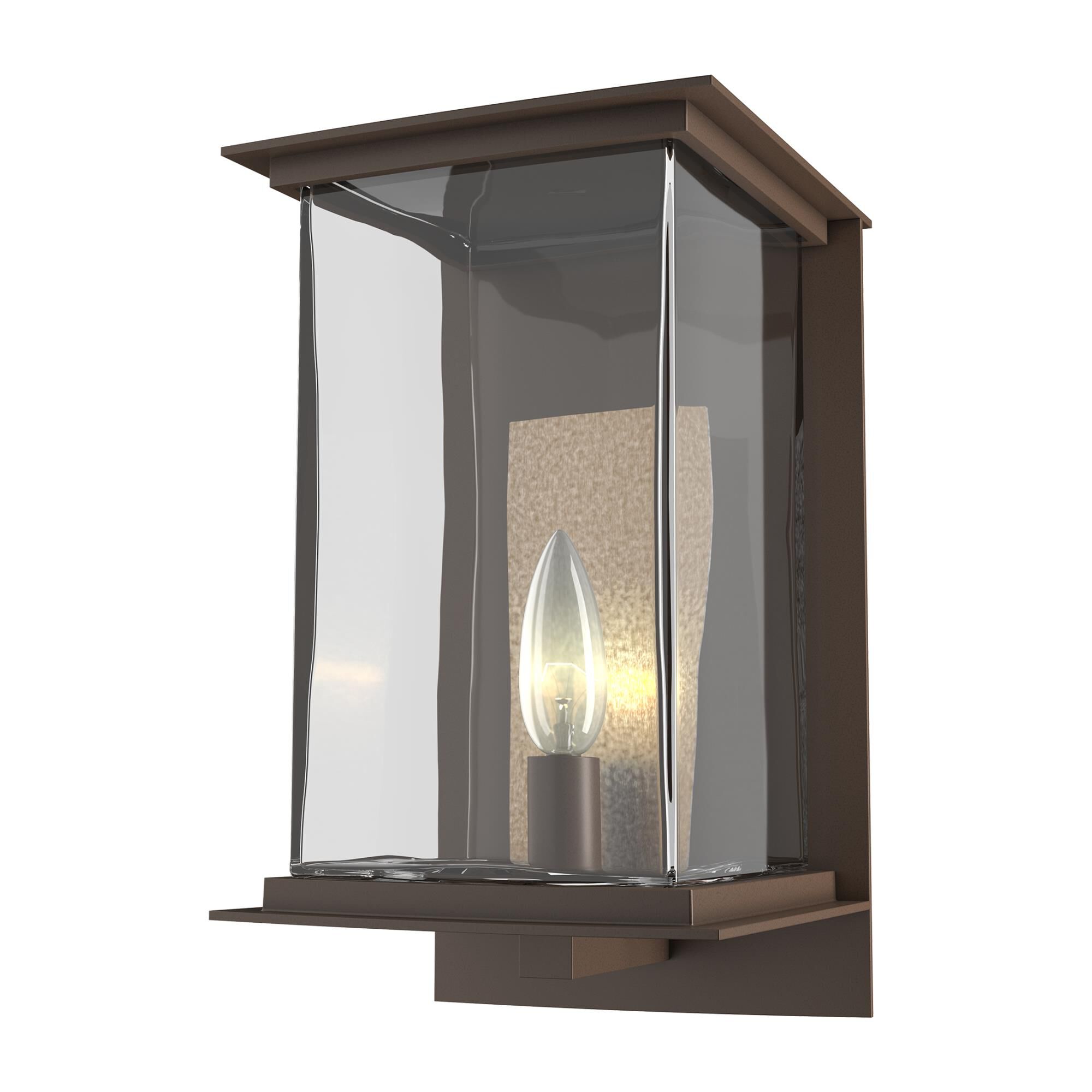 Shown in Coastal Bronze finish and Clear glass and Translucent Soft Gold accent
