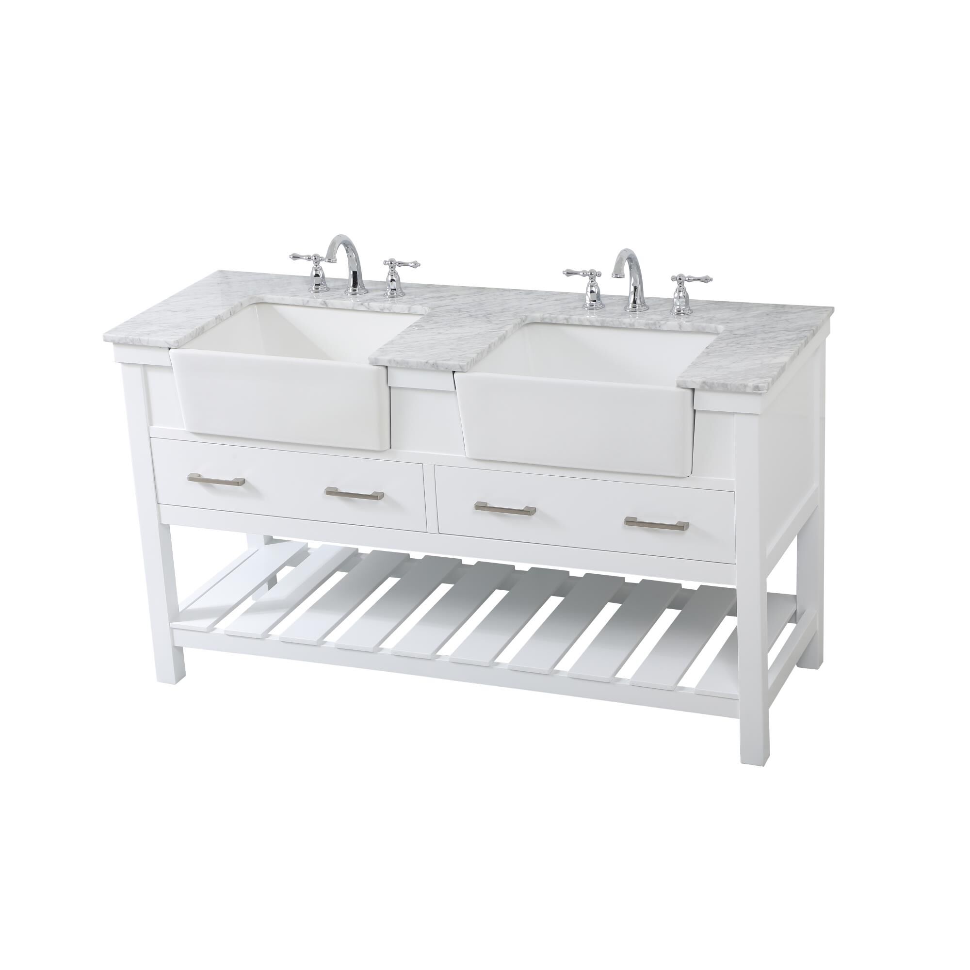 Shown in White finish