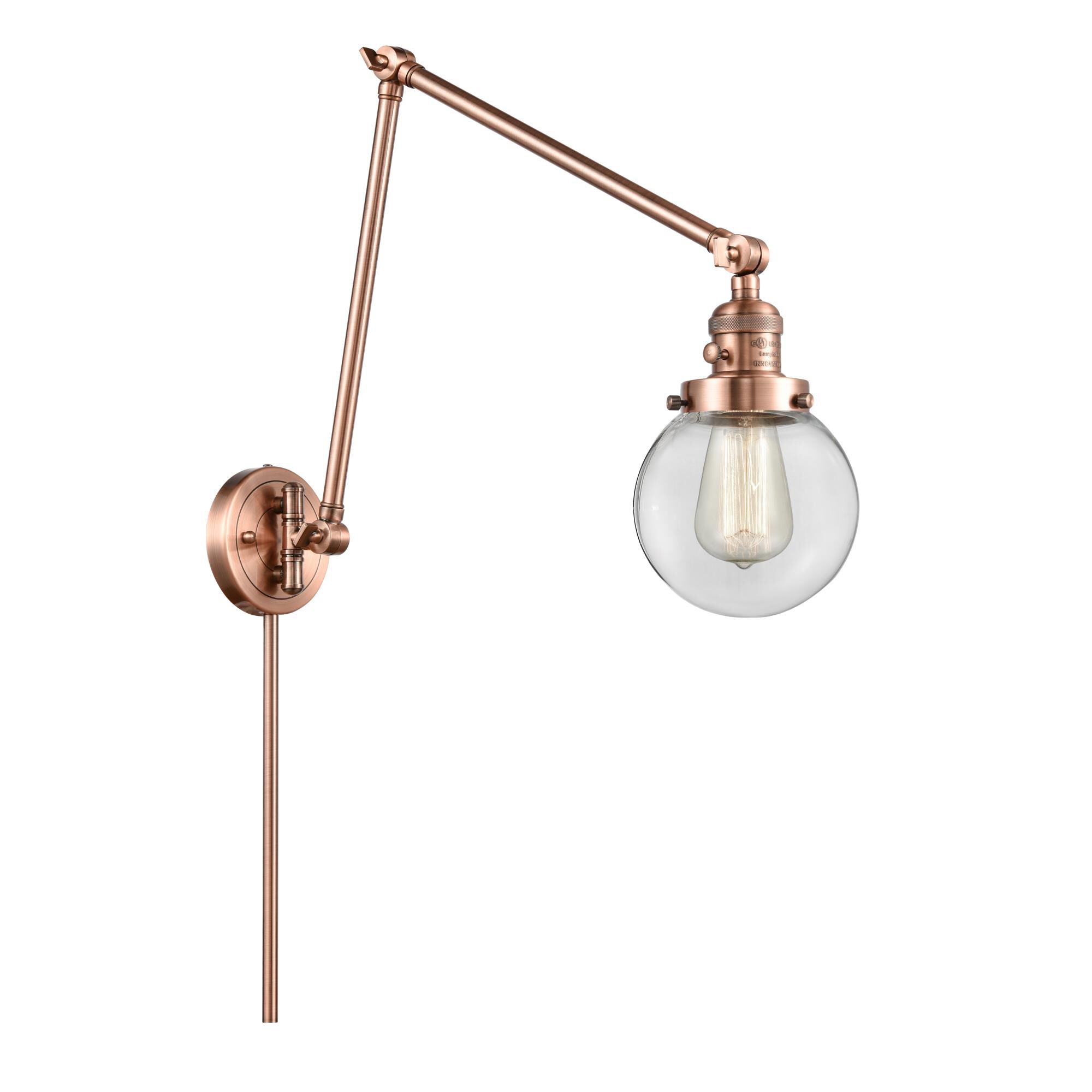 Bruno Marashlian Beacon Wall Swing Lamp by Innovations Lighting