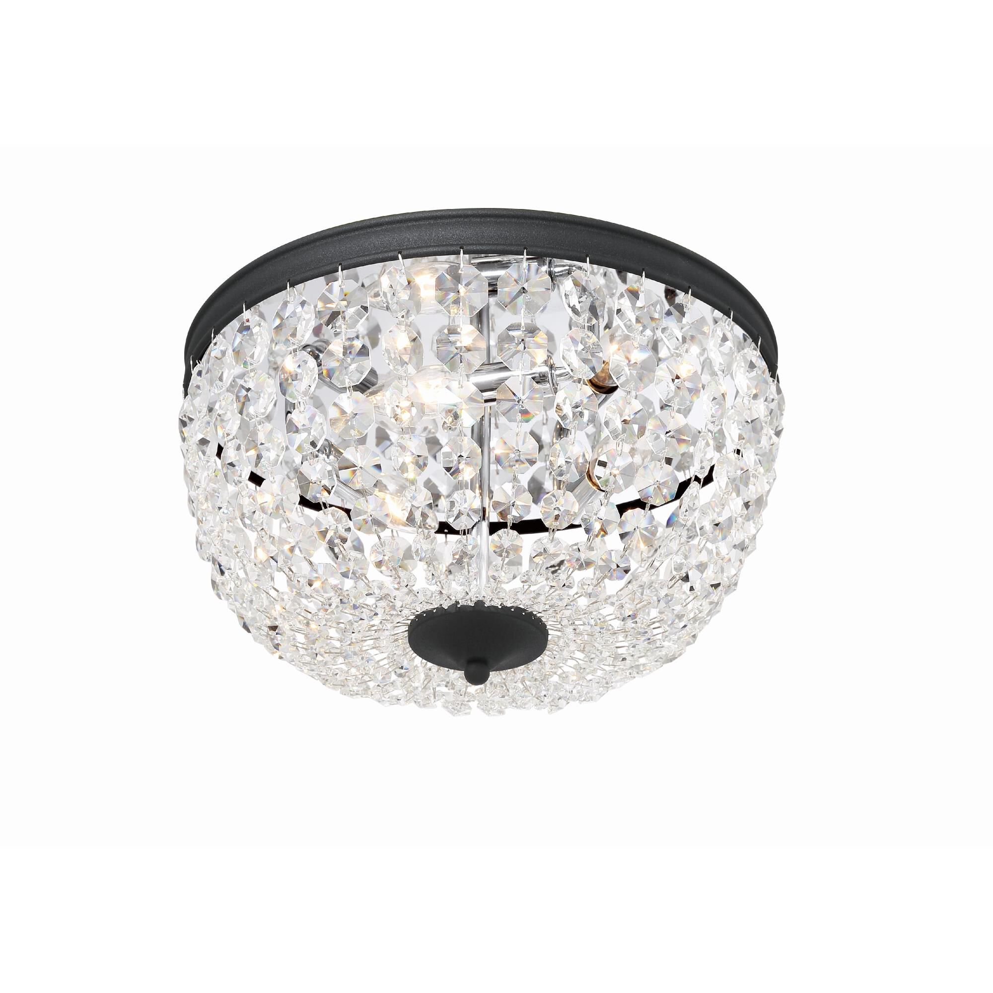 Nola 14 Inch 3 Light Flush Mount by Crystorama