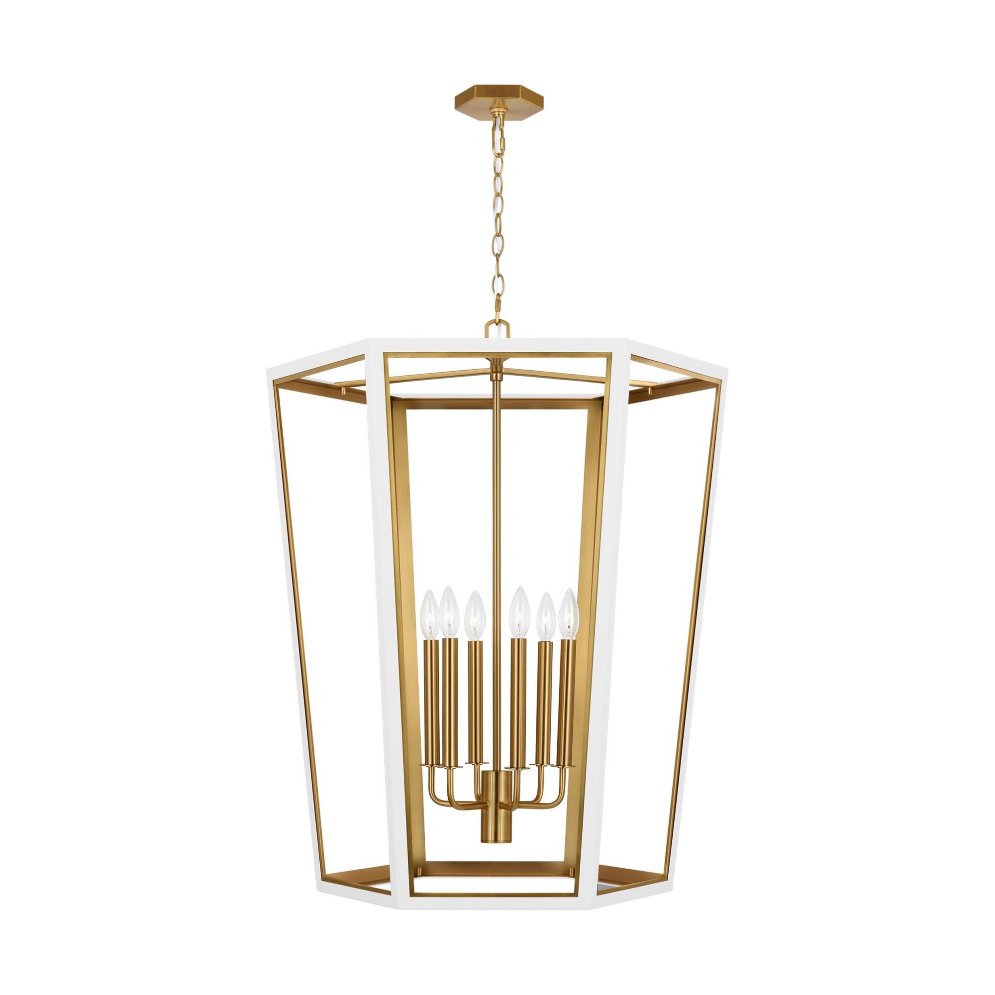 Alexa Hampton Curt 26 Inch 6 Light Chandelier by Visual Comfort Studio Collection