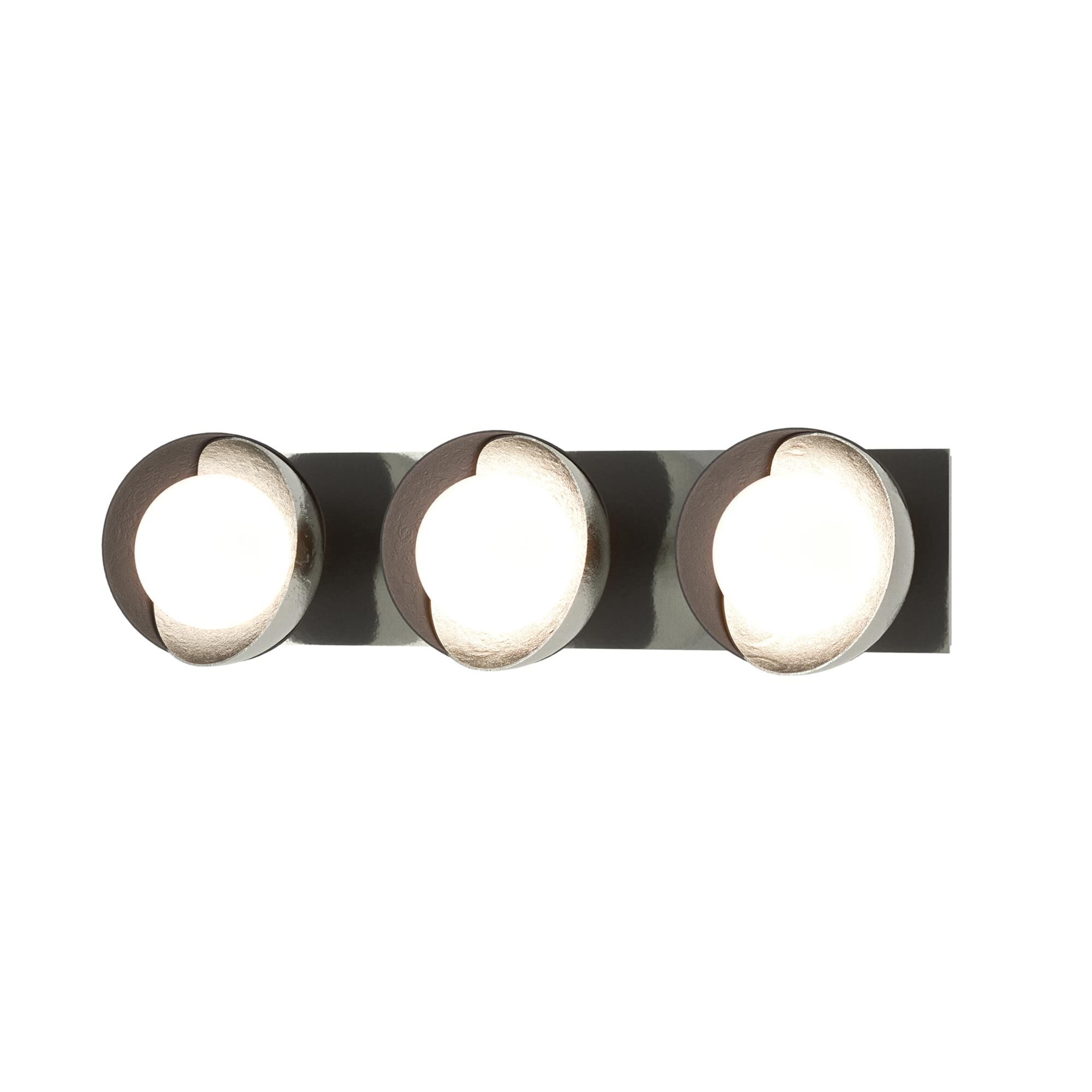 Shown in Sterling finish and Opal glass and Black (10) accent