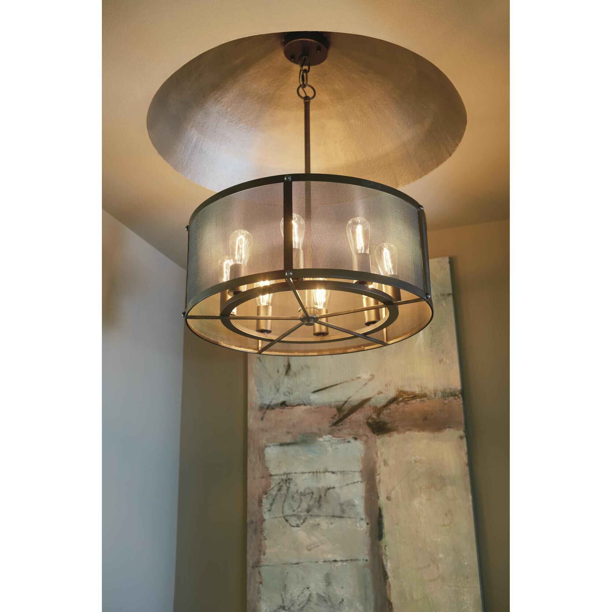 Shown in Matte Black Gilded finish and Yes glass and Yes shade