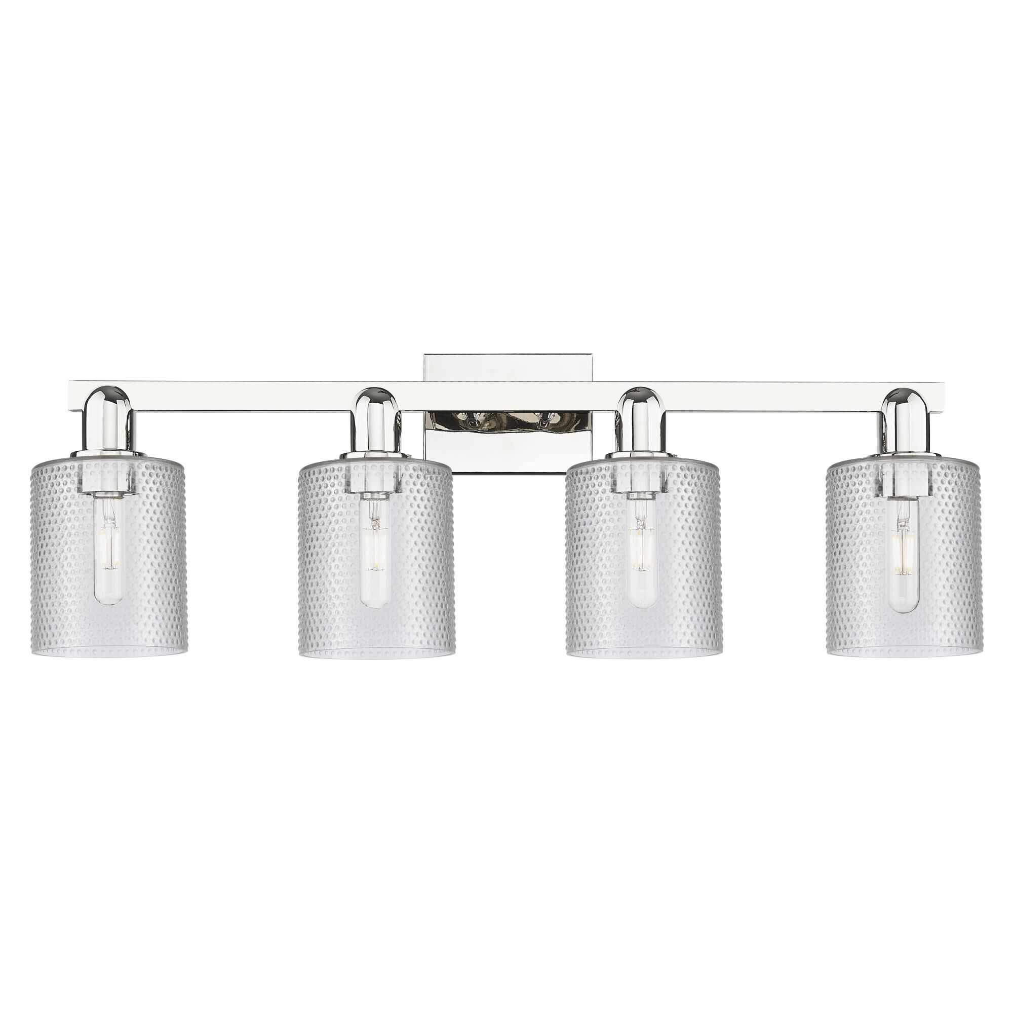 Shown in Polished Nickel finish and Clear glass