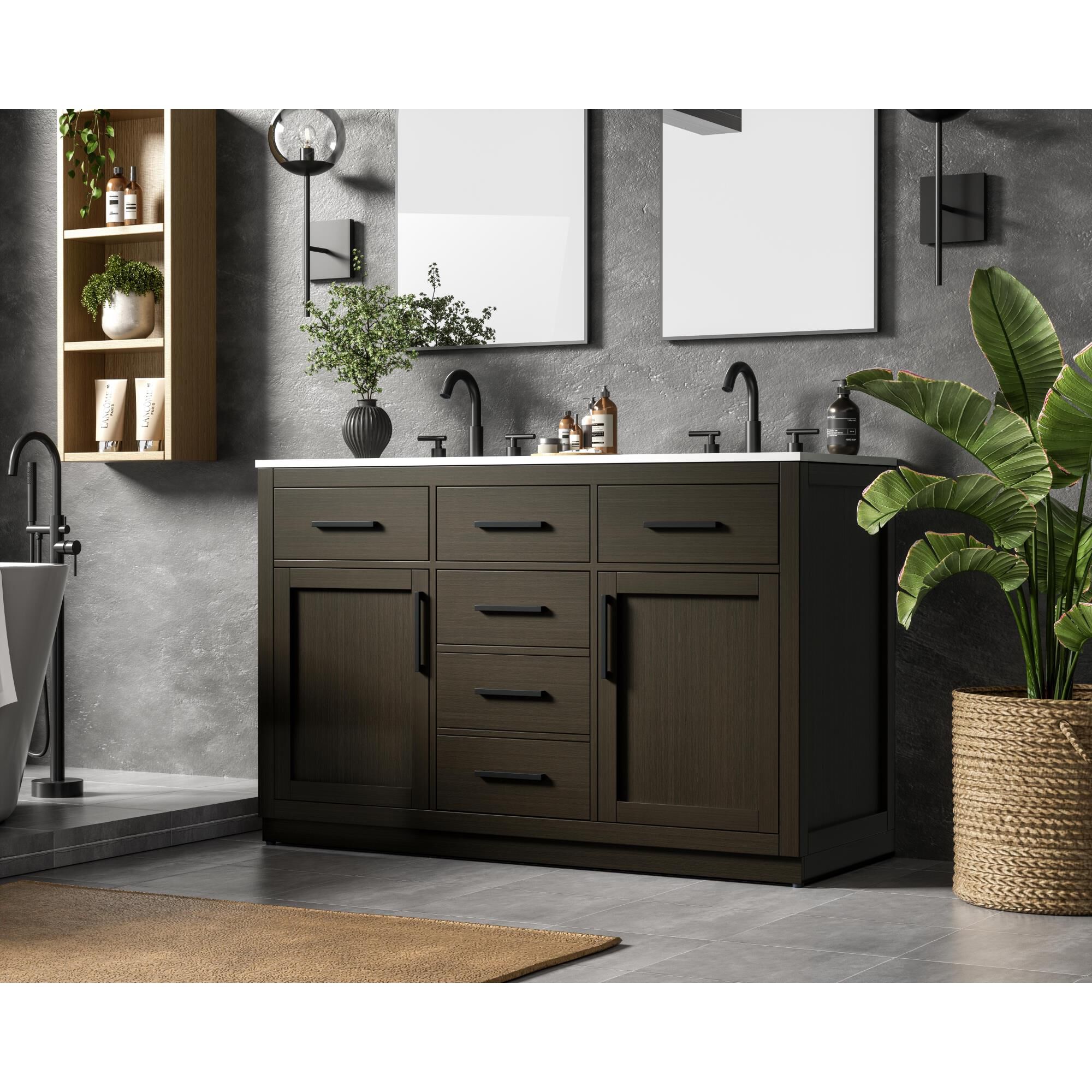 Alden 54 Inch Bath Vanity by Elegant Dcor