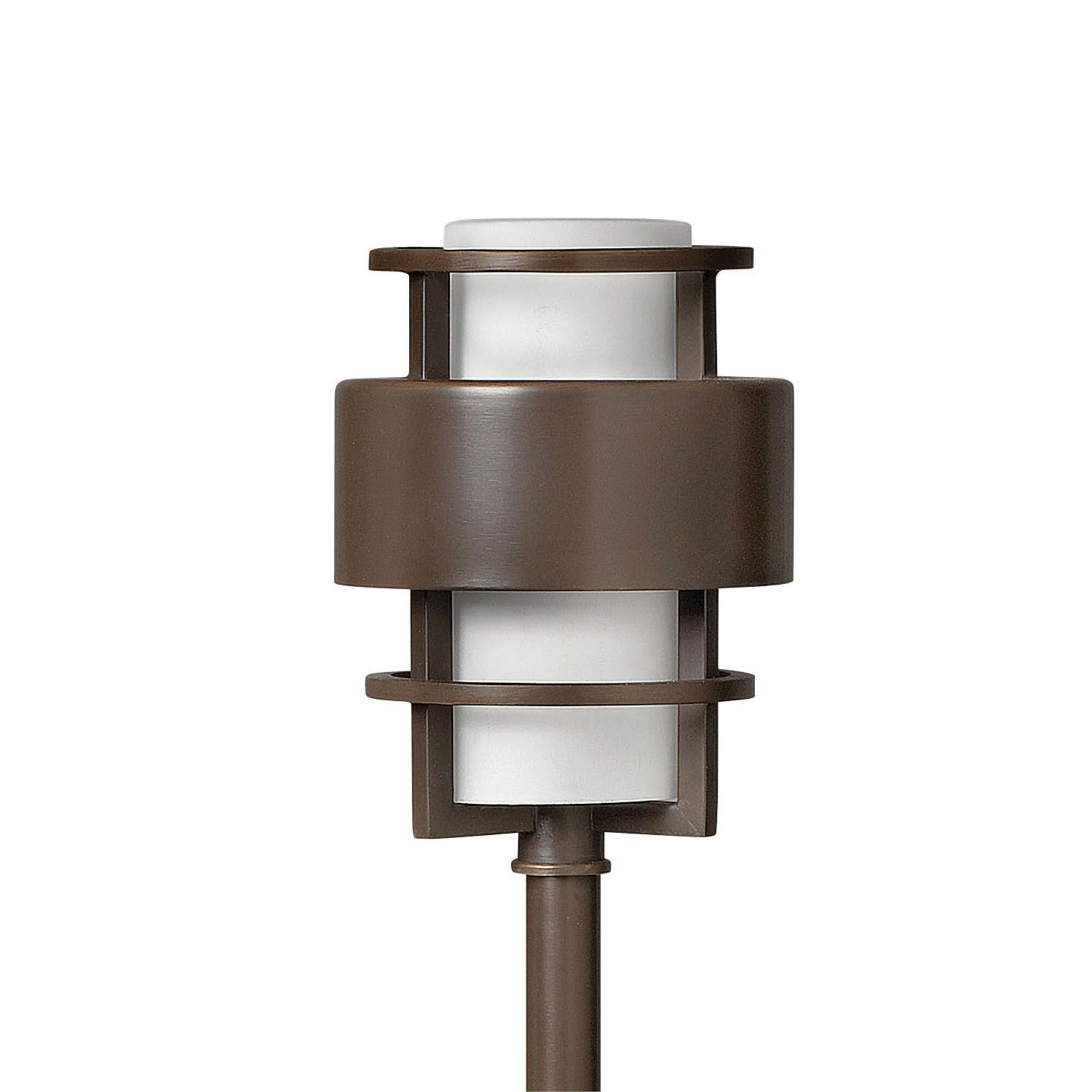 Shown in Metro Bronze finish and Etched Opal glass